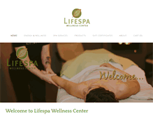 Tablet Screenshot of lifespawellnesscenter.com